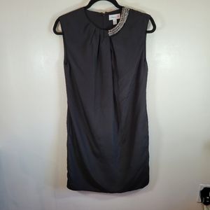 Philip Lim for Target Sleeveless Black Dress XS Jeweled Collar Pockets